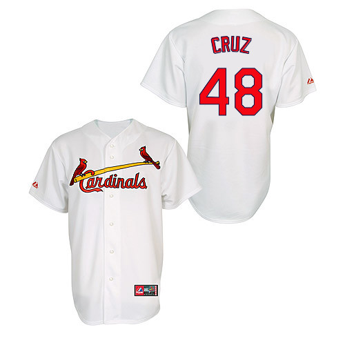 Tony Cruz #48 MLB Jersey-St Louis Cardinals Men's Authentic Home Jersey by Majestic Athletic Baseball Jersey